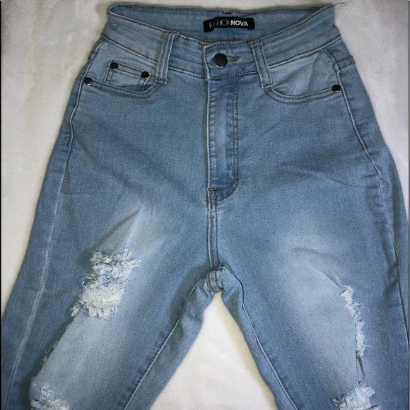 Drive To The Ocean Jeans - Light Blue Wash - Picture 1 of 8